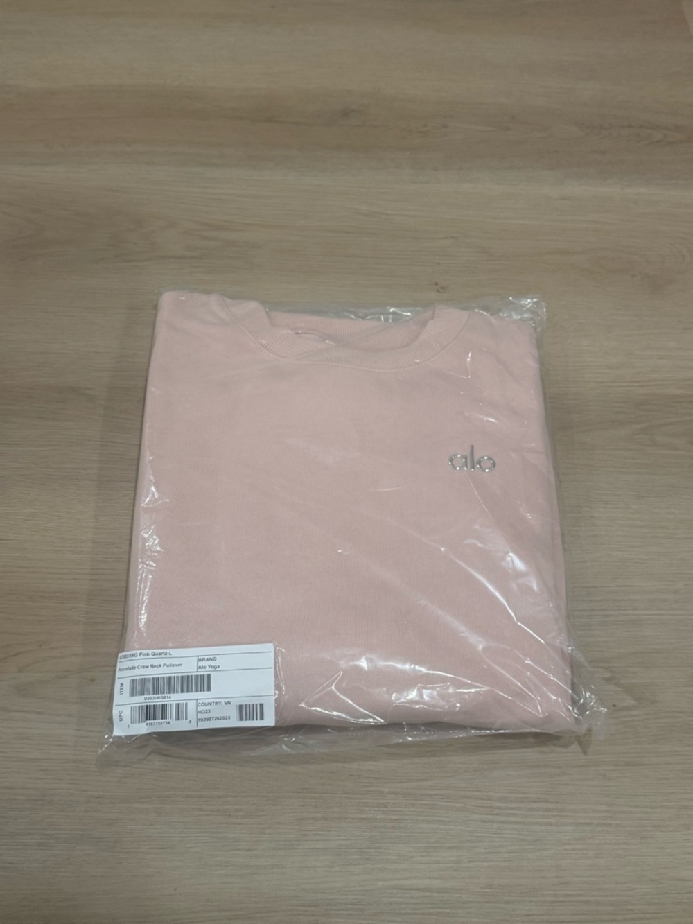 ALO Yoga Women Pink Quartz Crewneck Sweatshirt - Picture 5 of 9